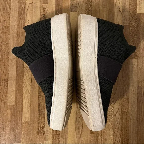 Eileen Fisher Dark Gray Stretch Fit Slip On Sneakers Shoes Size 7.5 - Picture 4 of 10